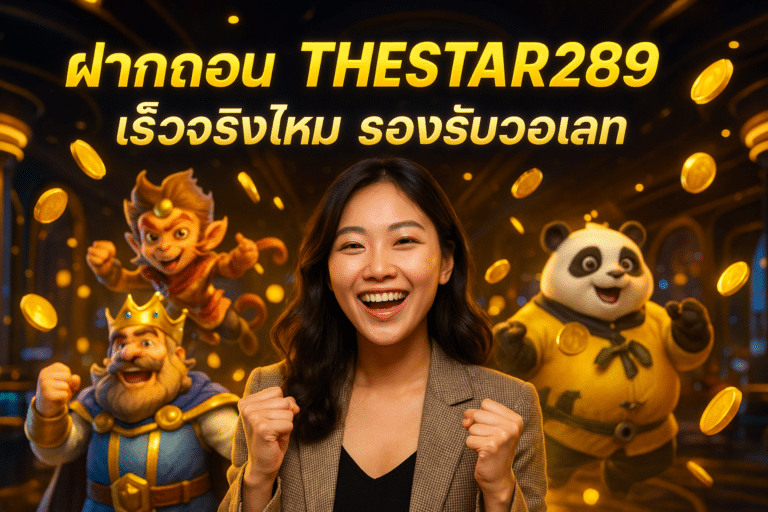 ฝากถอน THESTAR289 เร็วจริงไหม รองรับวอเลท
