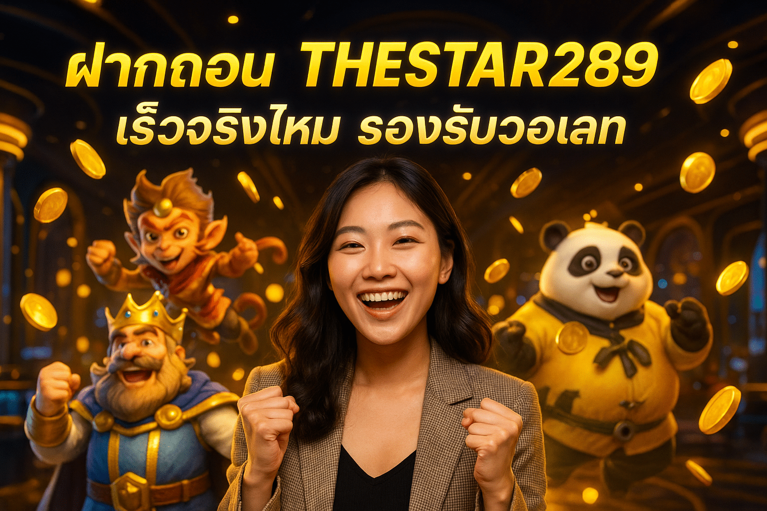 ฝากถอน THESTAR289 เร็วจริงไหม รองรับวอเลท